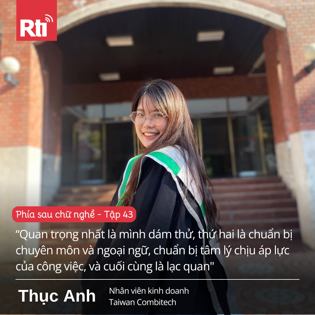 [Phía sau chữ nghề - Tập 43] Cùng trò chuyện với Thục Anh về vị trí nhân viên kinh doanh công ty thương mại cơ khí tại Đài Loan