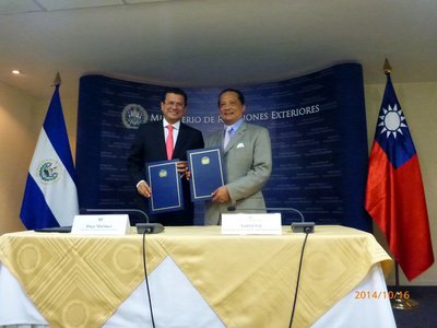 El Salvador sẽ tăng thêm một Văn phòng Tham tán Đại sứ Kinh tế tại Đài Loan