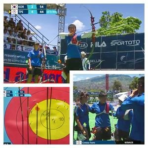 Đội nữ Trung Hoa thắng Hàn Quốc ở môn bắn cung giành huy chương vàng tại Cúp thế giới Medellin Archery 2015
