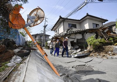Khu vực Kumamoto Prefecture Nhật Bản xảy ra động đất mạnh, TT.Mã Anh Cửu gửi điện hàm bày tỏ sự quan tâm