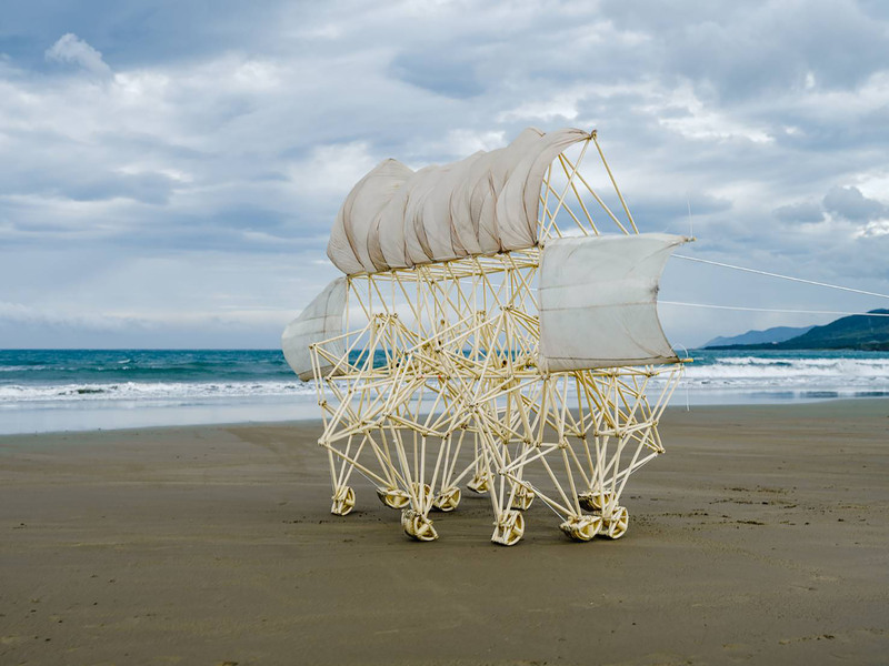 Khai mạc Festival nghệ thuật Luo Shan Feng Bình Đông với điểm nhấn gây thu hút bởi mô hình quái vật Strandbeest chạy bằng sức gió
