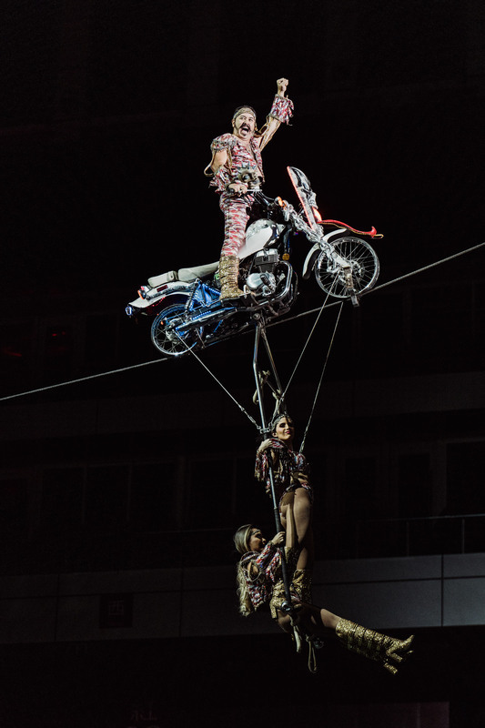 Đoàn xiếc Viva Le Cirque quy tụ những nghệ sĩ nhào lộn và kỹ thuật viên xuất sắc trên toàn cầu như Cirque du Soleil..., sẽ biểu diễn tại Nhà thi đấu Đài Bắc (Taipei Arena) vào ngày 3-5/2. (Ảnh: CNA)